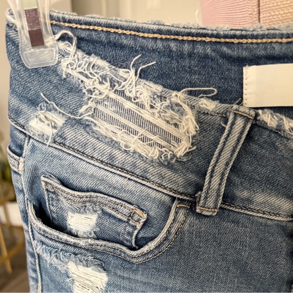 EUC Bridge by Gly Distressed High Rise Ankle Cotton Skinny Jeans, 28 - Picture 4 of 6